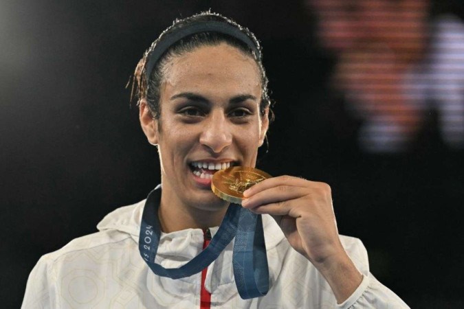 Imane Khelif ganhou a medalha de ouro