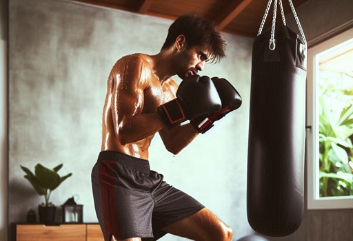 Treinando Boxe em casa